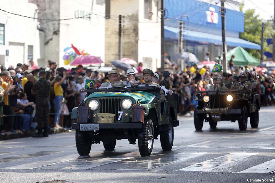 Desfile em comemoração ao Dia da Independência do Brasil neste 7 de setembro em Natal