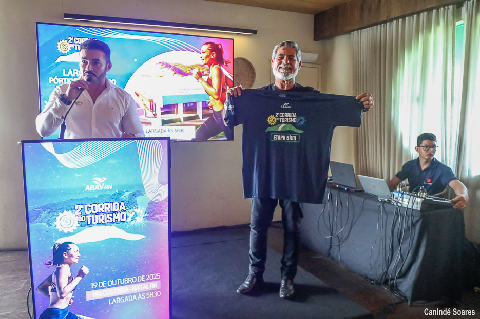 ABAV-RN faz lançamento da camisa oficial da 2ª Corrida do Turismo em Natal