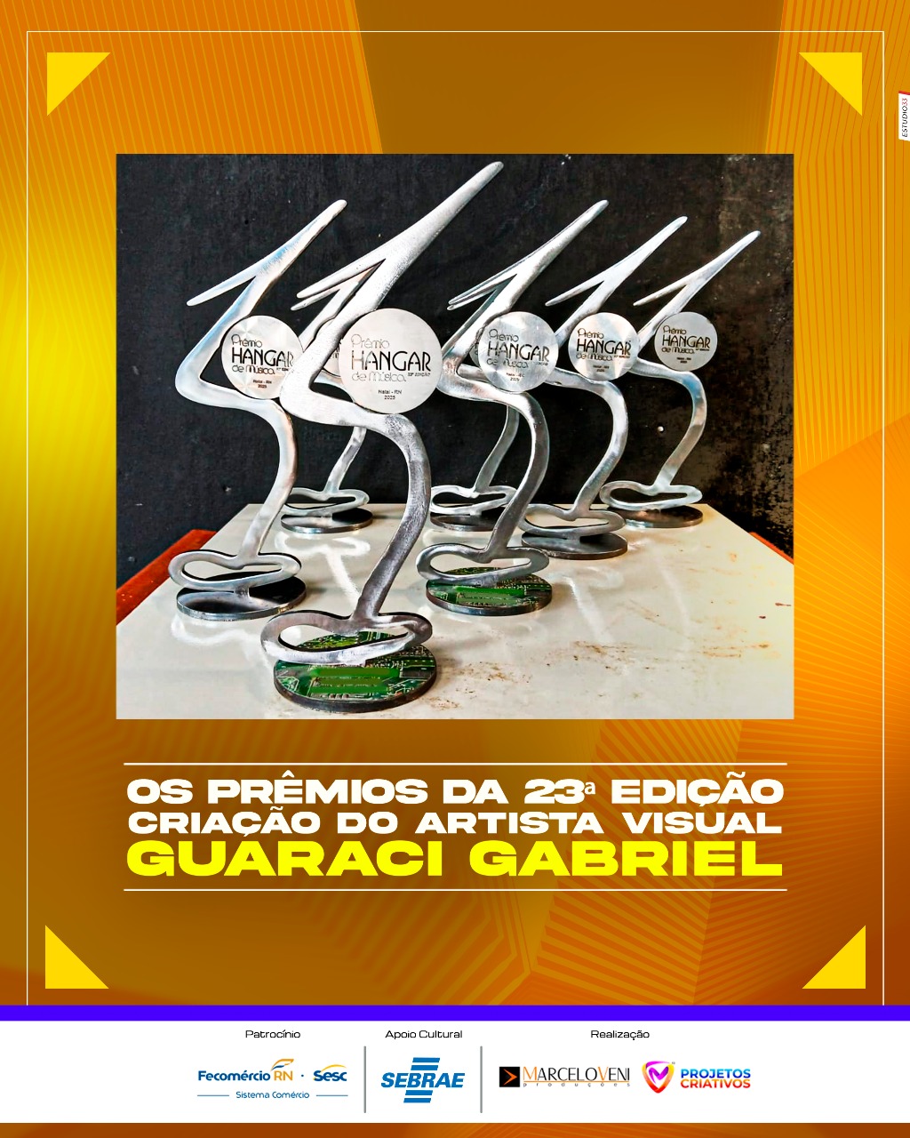 Troféu da 23ª Edição do Prêmio Hangar de Música é apresentado