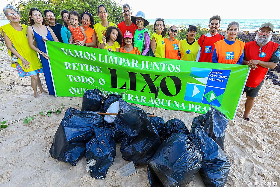 Projeto Praia Limpa Tabatinga reforça conscientização ambiental com grande mutirão de limpeza