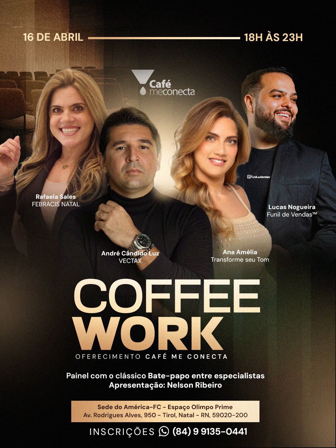 Coffee Work 2026 é lançado em Natal com programação de palestras e ingresso solidário