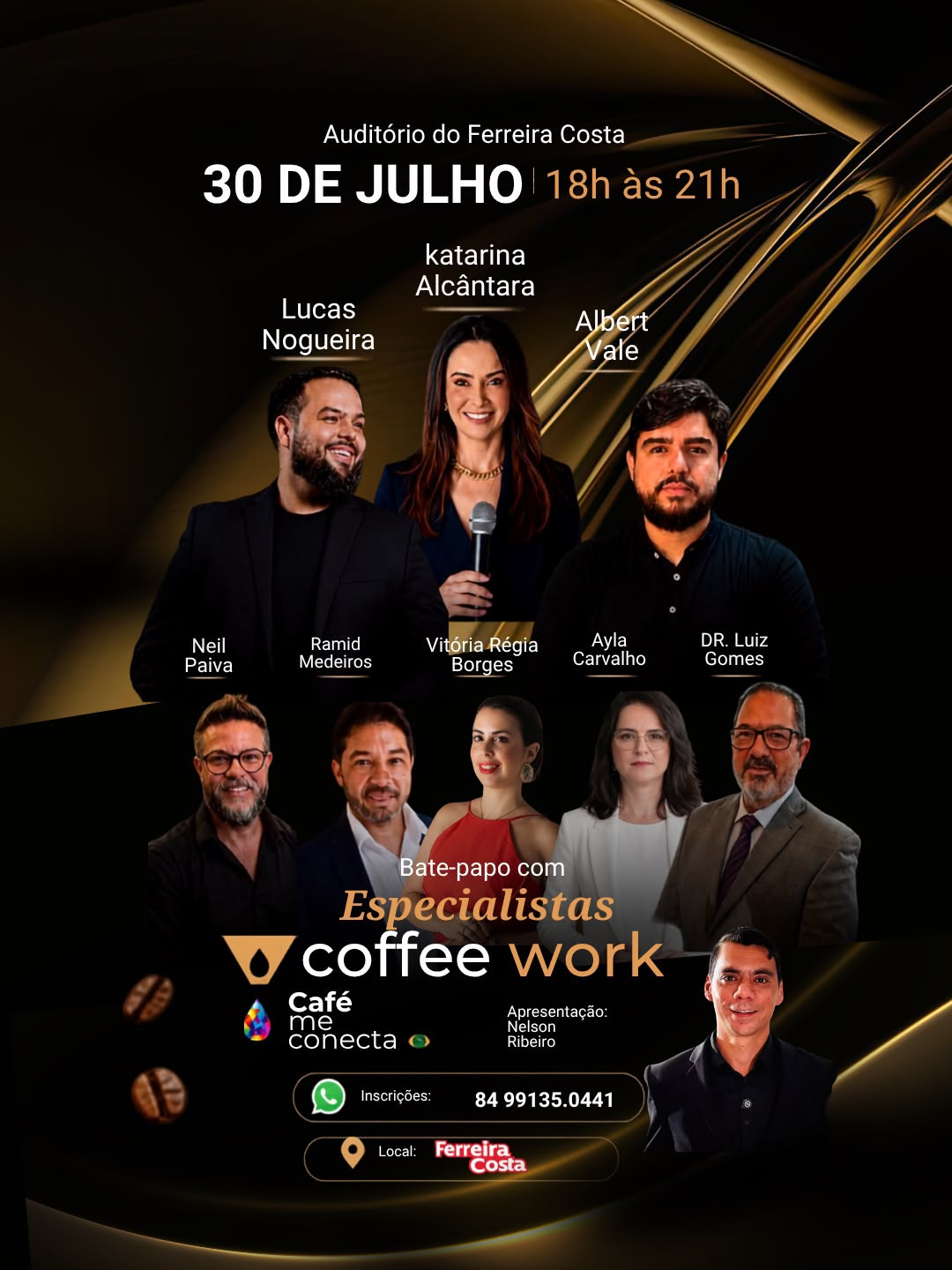 Coffee Work Café me Conecta promove networking, palestras e ação solidária no Ferreira Costa
