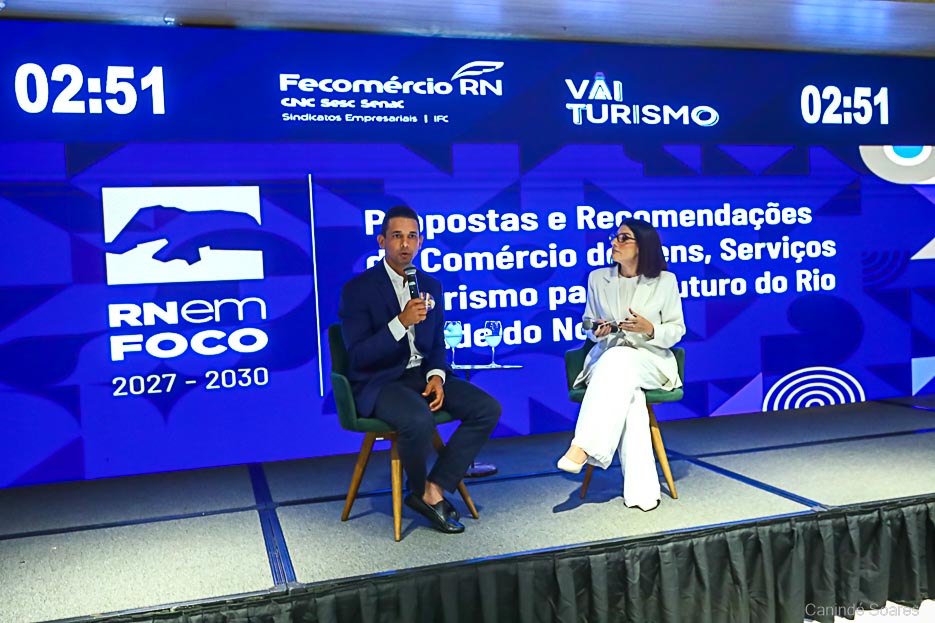 Candidato Allyson Bezerra foi o primeiro a receber o RN em Foco 2027–2030, documento que reúne propostas da Fecomércio RN para o desenvolvimento estadual